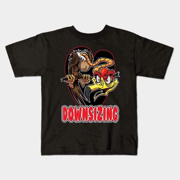 Downsizing Notice delivered by Buzzard Kids T-Shirt by eShirtLabs